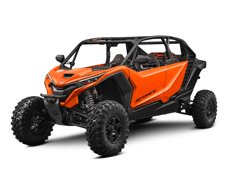 2027 CFMOTO ZFORCE Z10-4 in Lava Orange — left three-quarter view