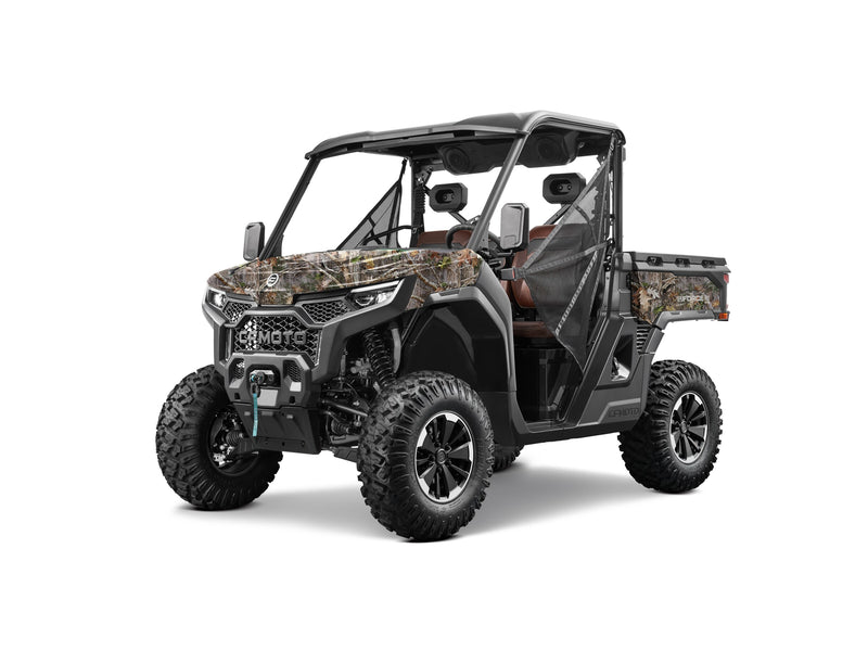 2027 CFMOTO UFORCE U10 PRO in True Timber Kanati — left three-quarter view