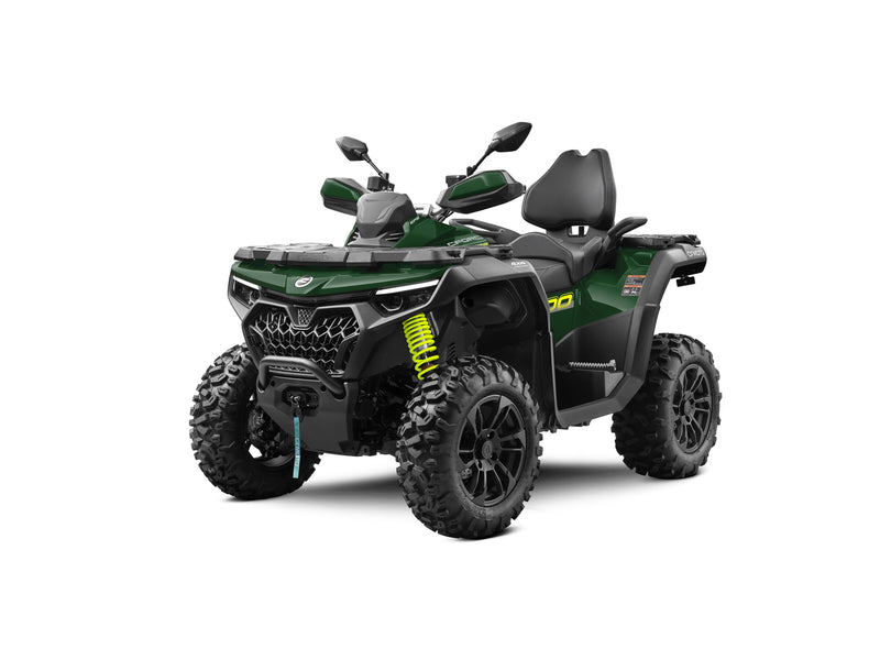 2027 CFMOTO CFORCE 800 TOURING in Forest Green — left three-quarter view