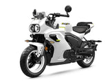 2027 CFMOTO PAPIO SS in Nebula White — left three-quarter view