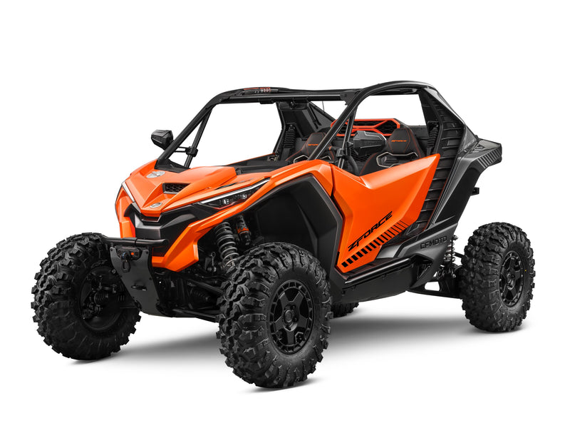 2027 CFMOTO ZFORCE Z10 in Lava Orange — left three-quarter view