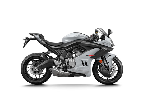 2027 CFMOTO 675SS in Aerolite Grey — right-side view