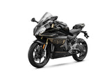 2027 CFMOTO 450SS in Nebula Black — left three-quarter view