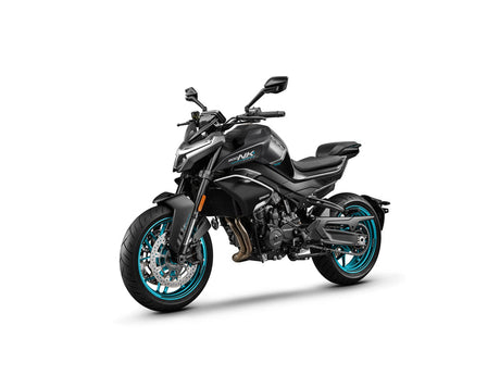 2027 CFMOTO 800NK in Nebula Black — left three-quarter view