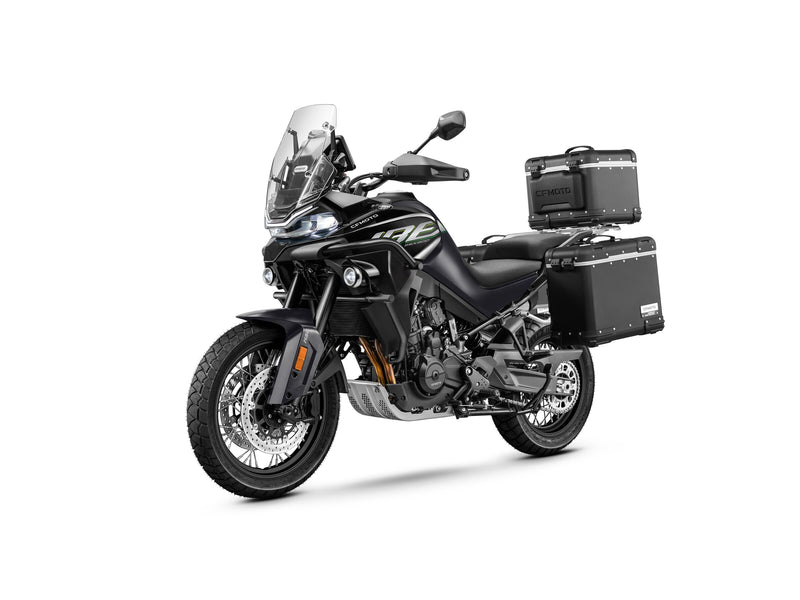 2027 CFMOTO IBEX 800-E (EXPLORE) in Gem Black — left three-quarter view