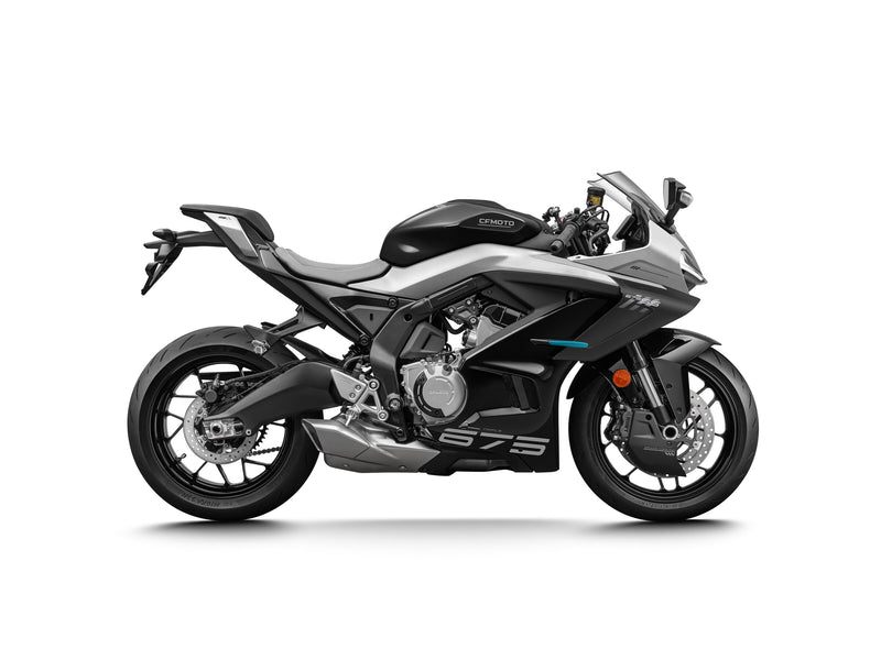 2027 CFMOTO 675SS in Nebula Black — right-side view