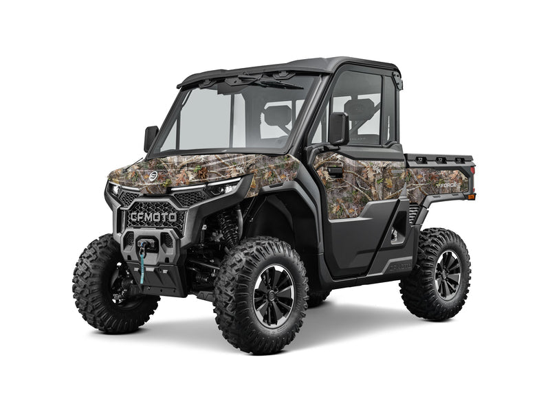 2027 CFMOTO UFORCE U10 PRO HIGHLAND in True Timber Kanati — left three-quarter view
