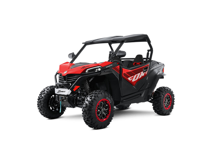 2027 CFMOTO ZFORCE 950 SPORT in Magma Red — left three-quarter view