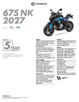 2027 CFMOTO 675NK specifications