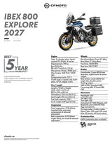 2027 CFMOTO IBEX 800-E (EXPLORE) specifications