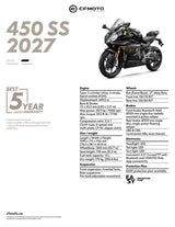 2027 CFMOTO 450SS specifications