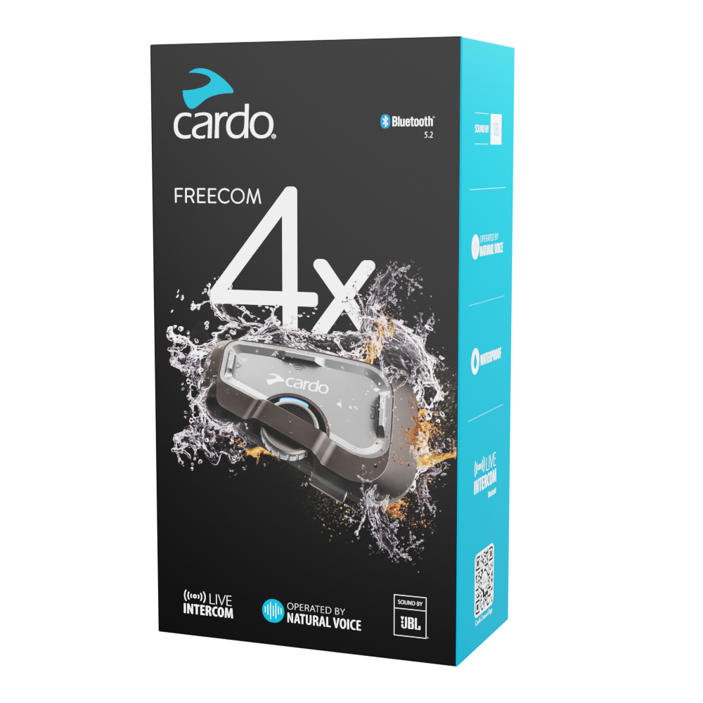 Cardo Freecom 4X Bluetooth Intercom – Single
