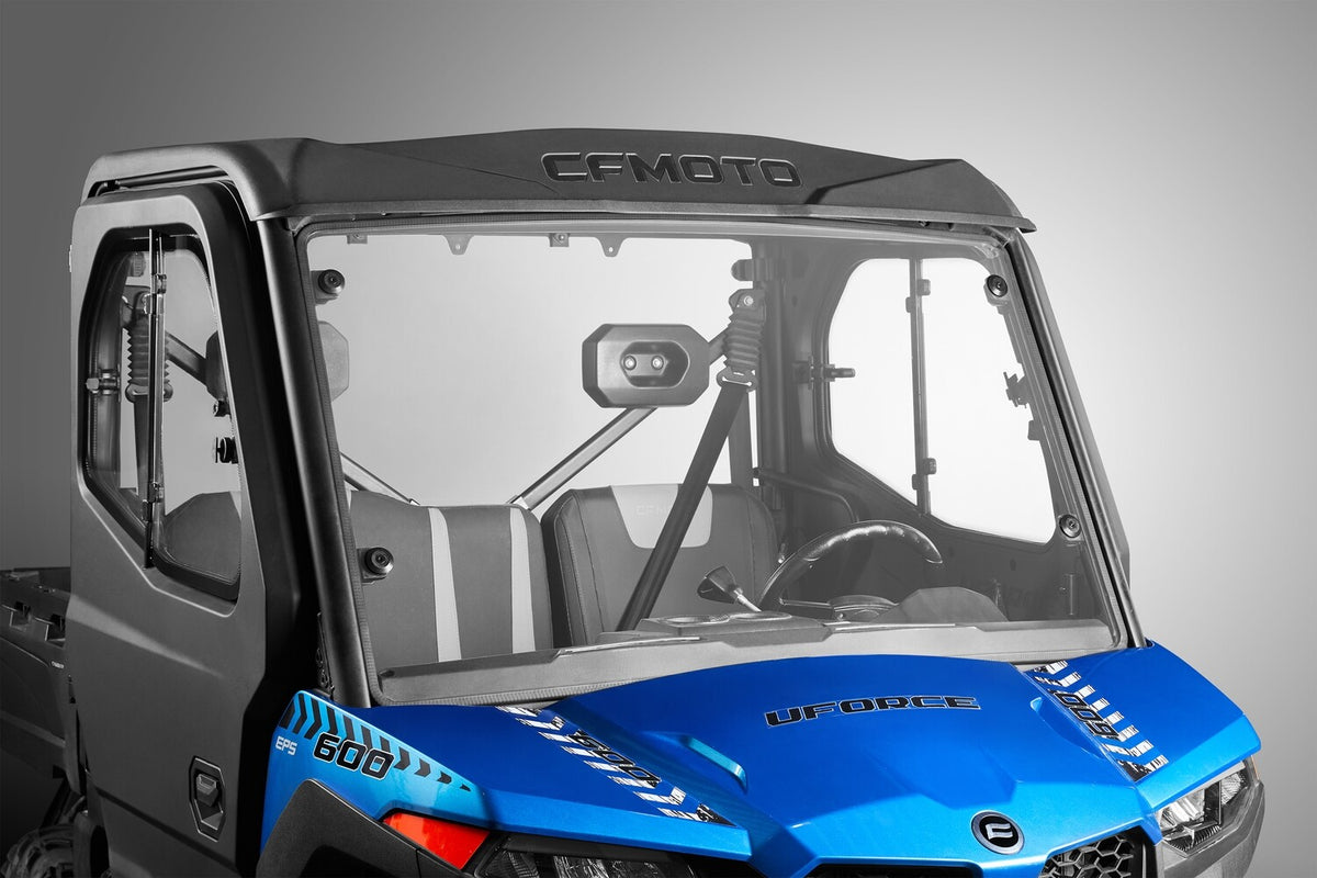 CFMOTO full front windshield installed on UFORCE 600