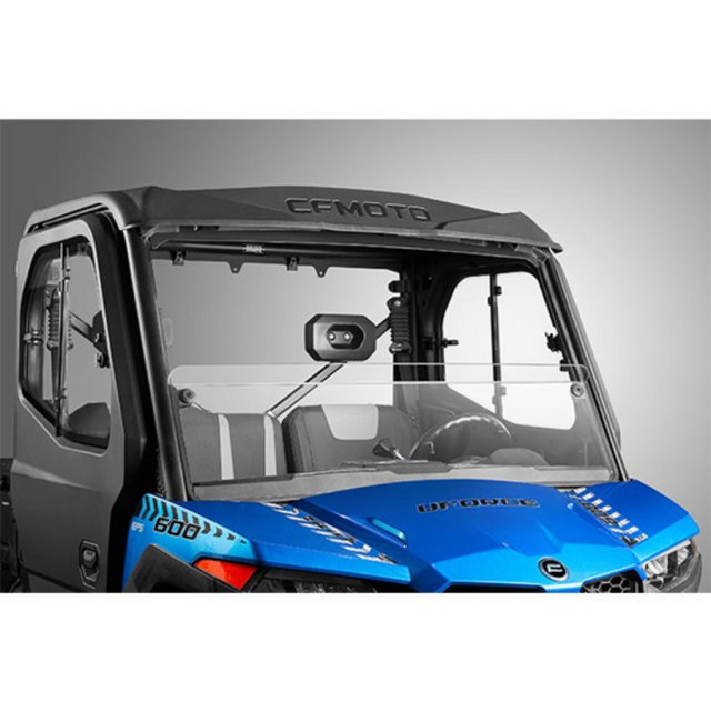CFMOTO 5ASV-805300-6000 half windshield installed on UFORCE 600; windshield only