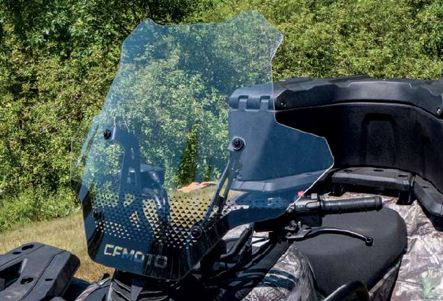 CFMOTO windshield installed on CFORCE 400 or 500