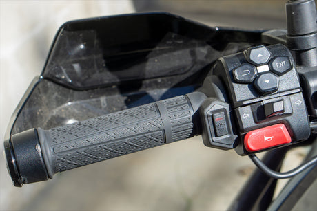 CFMOTO IBEX 450 heated grips installed