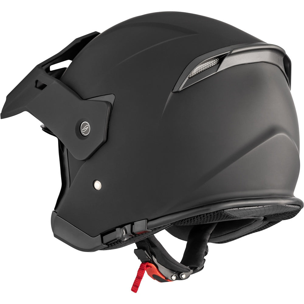 CKX Razor-X Solid Open Face Helmet – Matte Black – view 3