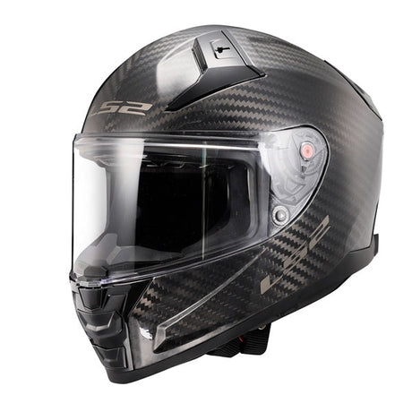 LS2 Citation II Carbon Solid Helmet – Carbon – view 1