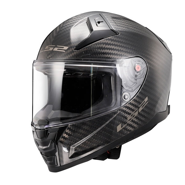 LS2 Citation II Carbon Solid Helmet – Carbon – view 1