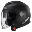 LS2 Verso Open Face Helmet – Matte Black – view 2